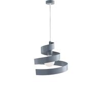 Sospensione Moderna Helix 1 Luce In Ferro Laccato Grigio