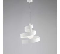 Sospensione Moderna Helix 1 Luce In Ferro Laccato Bianco