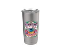 Be Like Jesus Grow A Beard - Bicchiere termico in acciaio inox doppia parete