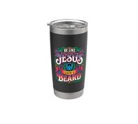Be Like Jesus Grow A Beard - Bicchiere termico in acciaio inox doppia parete