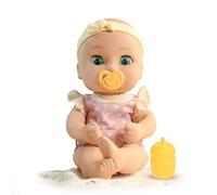 BE LOVED BABIES Gaby, Bambola Realistica, Ha una Pelle Morbida e Include un Ciuccio e un Biberon, Totalmente Articolato, Giocattolo per Bambini dai 18 Mesi in su