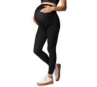 Be Mammy Leggings Premaman Donna BE-1123 (Nero, S-M)