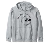 Be Mindful Grateful Positivo Vero gentile Detto motivazionale Felpa con Cappuccio