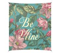 Be Mine - Baldacchino da spiaggia con motivo floreale William Morris, protezione UPF50+, impermeabile, con tasche per sabbia, per campeggio, picnic, cortile