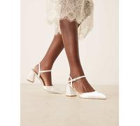 Be Mine Bridal - Ravina - Scarpe con tacco largo da sposa color avorio a punta-Bianco 39