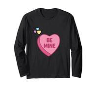 Be Mine Carino Romantico San Valentino Dolce Amore per Lui Lei Maglia a Manica