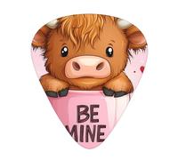 Be Mine Cow - Set regalo di plettri per chitarra, lisci e resistenti, per chitarra acustica, elettrica e basso, regalo perfetto per gli amanti della chitarra e i musicisti
