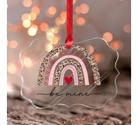 Be Mine, ornamento rotondo colorato a forma di cuore in acrilico colorato arcobaleno per San Valentino, con parole d'amore, regalo per donne e amiche