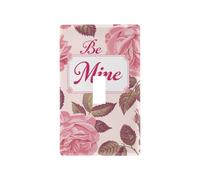 Be Mine Rose Flower Design Floreale Pesca Piastre Interruttore Luce Decorativo Unico Interruttore e Presa Piastra di Copertura tapa para Interruttore de luz Interruttore a levetta