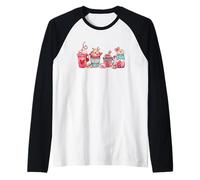 Be Mine San Valentino Cuori romantici Maglia con Maniche Raglan