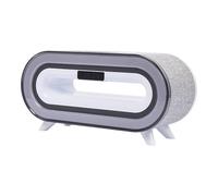Be Mix - HT0200 - Sveglia Altoparlante Multifunzionale Bluetooth con Allarme - Illuminazione LED - Connessione Facile - Design Compatto - Ideale per Ufficio o Comodino - Grigio - Taglia Standard