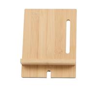 Be Mix - Supporto Smartphone e Tablet XL - Legno bambù Naturale - 2 Posizioni Regolabili - Gestione Cavi Integrata - Organizzazione Ufficio Casa - Marrone