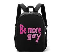 Be More Gay Casual Daypack Funny Daily Zaini da viaggio Borsa a tracolla per donne uomini