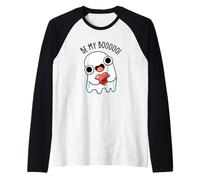 Be My Boo - Divertente Gioco di Parole Fantasma Maglia con Maniche Raglan