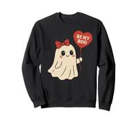Be My Boo Ghost con Palloncino a Cuore per San Valentino Halloween Felpa