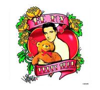 Be My Teddy Bear Individual Cork Coaster - Elvis Presley Single Cork Coaster: Be My Teddy Bear