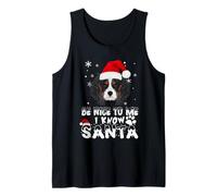 Be Nice To Me I Know Santa Cavalier Dog Christmas Dogs Lover Canotta