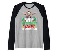 Be Nice to The HSE Specialist Santa - Christmas Maglia con Maniche Raglan