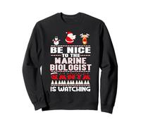 Be Nice To The Marine Biologist Santa Is Watching Christmas Felpa