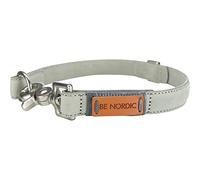 BE Nordic Collana in Pelle, S: 35-41 cm/15 mm, Grigio chiaro