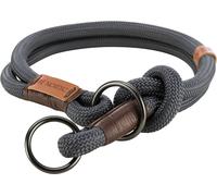Be Nordic Collare a Stopp-Zug 55 cm/ø 13 mm grigio scuro/marrone