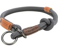 BE NORDIC Collare a strozzo 30 cm/ø 6 mm grigio scuro/marrone