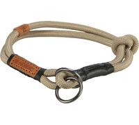BE NORDIC Collare con fermo da treno 55 cm/ø 13 mm sabbia/nero