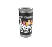 Be One Less Loves Dieta vegana senza carne a base vegetale Bicchiere termico in acciaio inox doppia parete