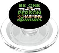 Be One Less Person Harming Animals - Vegetariano Vegano PopSockets PopGrip per MagSafe