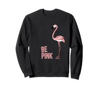 Be Pink Cool Funny Funky Trendy Fenicottero Felpa