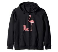 Be Pink Cool Funny Funky Trendy Fenicottero Felpa con Cappuccio