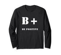 Be Positive Motivational Inspirational Gift Uomini Donne Bambini Maglia a Manica