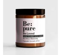 Be:Pure Candela profumata per la casa, eliminatore di odori, neutralizzatore di odori, candela di lavanda, animali domestici, elimina l'odore di animali domestici, soia, cera d'api, camomilla, idea