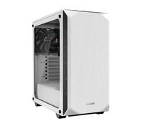 be quiet! Pure Base 500 Window White Case PC con 2 ventole Pure Wings 2 140mm, copertura superiore ottimizzata per silenzio e flusso d'aria, supporto radiatori fino a 360mm