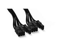be quiet! Cavo Alimentatore CP-6620, 2x PCIe 6+2-Pin, 600mm Lunghezza, Nero | Rivestimento singolo, prolunga premium per alimentatori modulari be quiet!, design di alta qualità, per GPU l'alimentazione