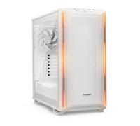 be quiet! Dark Base 701 White Case PC con 3 ventole Silent Wings 4 PWM high-speed, illuminazione ARGB + controller, hub PWM/ARGB, controllo ventole, vassoio scheda madre per layout invertito
