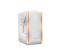 silenzio! Custodia Midi Tower Dark Base 701 bianca con finestra laterale TG