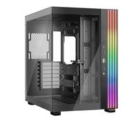 be quiet! Light Base 600 DX Black PC Case, vista panoramica mozzafiato, show case, design Dual Chamber, striscia LED ARGB massiccia, invertita e utilizzabile orizzontalmente, design Backside Connector