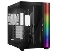 be quiet! Light Base 900 DX Black PC Case, vista panoramica mozzafiato, show case, design Dual Chamber, striscia LED ARGB massiccia, invertita e utilizzabile orizzontalmente, scheda madre E-ATX