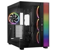 be quiet! Light Base 900 FX Black PC Case, 4x Ventole PWM, ARGB | Vista panoramica mozzafiato, design Dual Chamber, striscia LED ARGB massiccia, invertite e utilizzabili orizzontalmente
