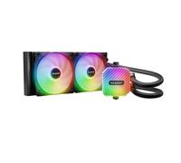 be quiet! Light Loop - Raffreddamento ad acqua da 240 mm, per sistemi overclocking, 2 ventole Light Wings LX 120 mm PWM ad alta velocità, blocco di raffreddamento ARGB, con hub ARGB-PWM, prestazioni