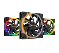 be quiet! Light Wings 140mm PWM Triple Pack high-speed Case per computer Ventilatore 14 cm Nero 3 pz