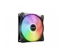 be quiet! Light Wings LX 120mm PWM Reverse Black ventola, pale invertite ottimizzate, LED ARGB, elevata pressione statica, ideale come ventola laterale o inferiore, mozzo illuminato, pale satinate