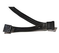 be quiet! Power Cable CS-3420, 2x S-ATA Cavo, Singolarmente Rivestito, Lunghezza 400 mm, Prolunga Premium Per Alimentatori Modulari BQ, Design Elegante, Nero