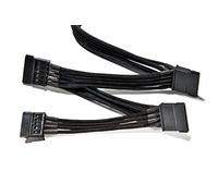 be quiet! Power Cable CS-3640, 4x Cavi S-ATA, Singolarmente Rivestiti, Lunghezza 600 mm, Prolunga Premium Per Alimentatori Modulari BQ, Design Di Alta Qualità, Nero