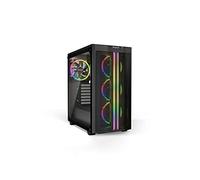 be quiet! Pure Base 500 FX Black PC case, 4 ventole Light Wings PWM, illuminazione ARGB, tanti colori, hub ARGB-PWM, airflow elevato, USB 3.2 Gen2 Type-C, compatibile con radiatori fino a 360mm