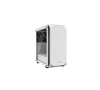 be quiet! Pure Base 500 Window White Case PC con 2 ventole Pure Wings 2 140mm, copertura superiore ottimizzata per silenzio e flusso d'aria, supporto radiatori fino a 360mm