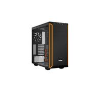 be quiet! Pure Base 600 Window Orange Case PC con 2 ventole Pure Wings 2, supporto radiatori fino a 360mm, controllo ventole a 3 livelli, pannello laterale in vetro temperato