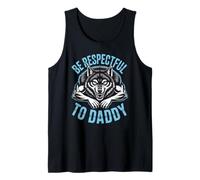 Be Respectful To Daddy Wolf Protector Alpha Funny Donne Uomini Canotta