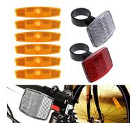Be Seen and Stay Safe con 10 Riflettori Bicicletta Riflettori Raggio Anteriore P